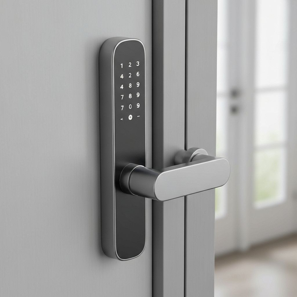 Instalação de fechadura eletrônica digital em empresa comercial